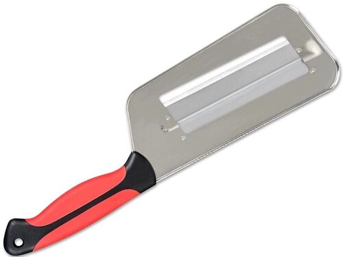 Нож для резки овощей и фруктов (нож-шинковка) с красной ручкой