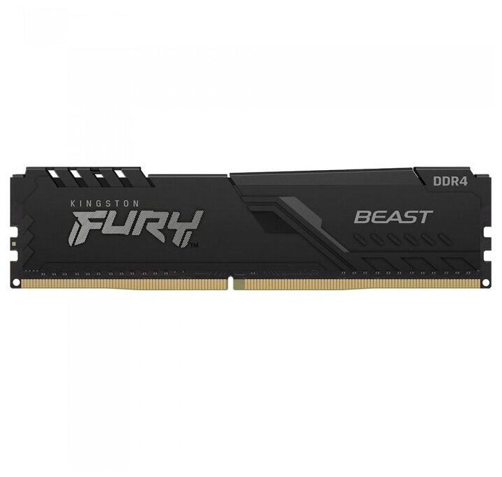 Модуль памяти KINGSTON Fury Beast Black DDR4 - 16ГБ 3600, DIMM, Ret - фото №2