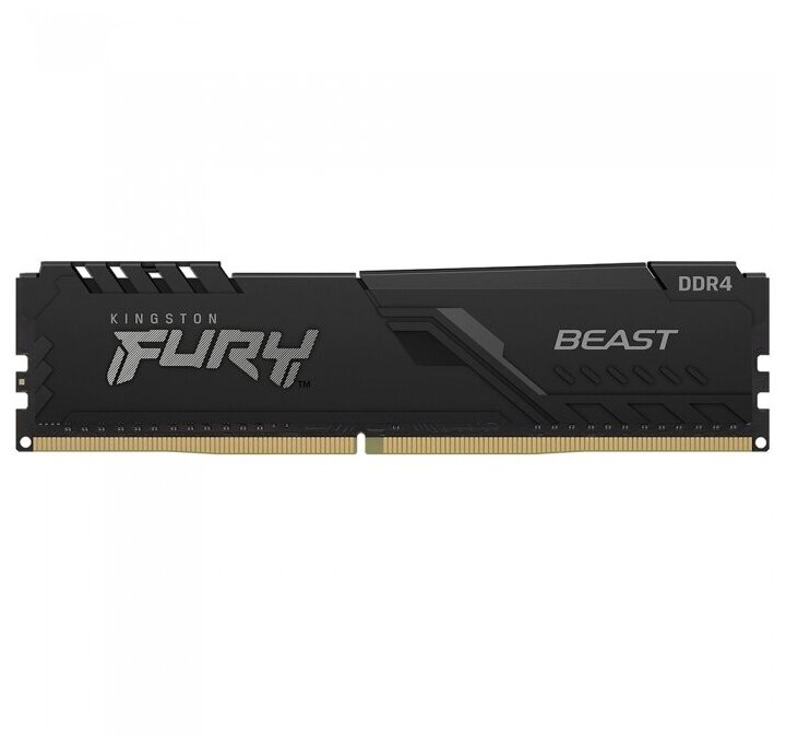 Оперативная память Kingston 4 Gb DIMM DDR4 3200 MHz FURY Beast Black Gaming (KF432C16BB/4)