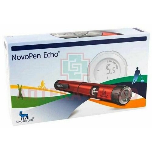 Шприц-ручка для введения инсулина НовоПен Эхо (Novopen Echo) шаг 0,5