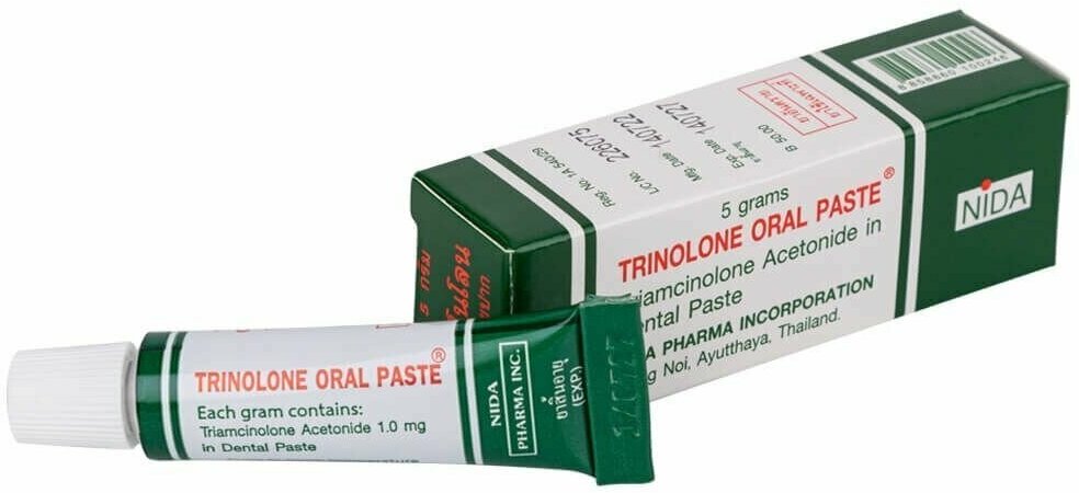 Гель против стоматита и воспалений полости рта Nida Trinolone (Таиланд), 5 гр
