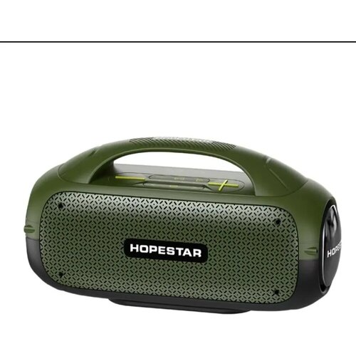 Портативная беспроводная Bluetooth колонка HOPESTAR A50 с микрофоном Зеленая 899000₽
