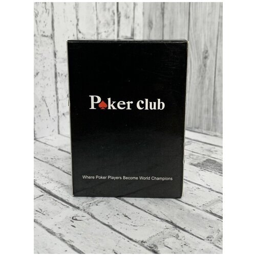 Пластиковые игральные покерные карты PokerClub настольная игра dives покерные карты пластиковые 2 шт