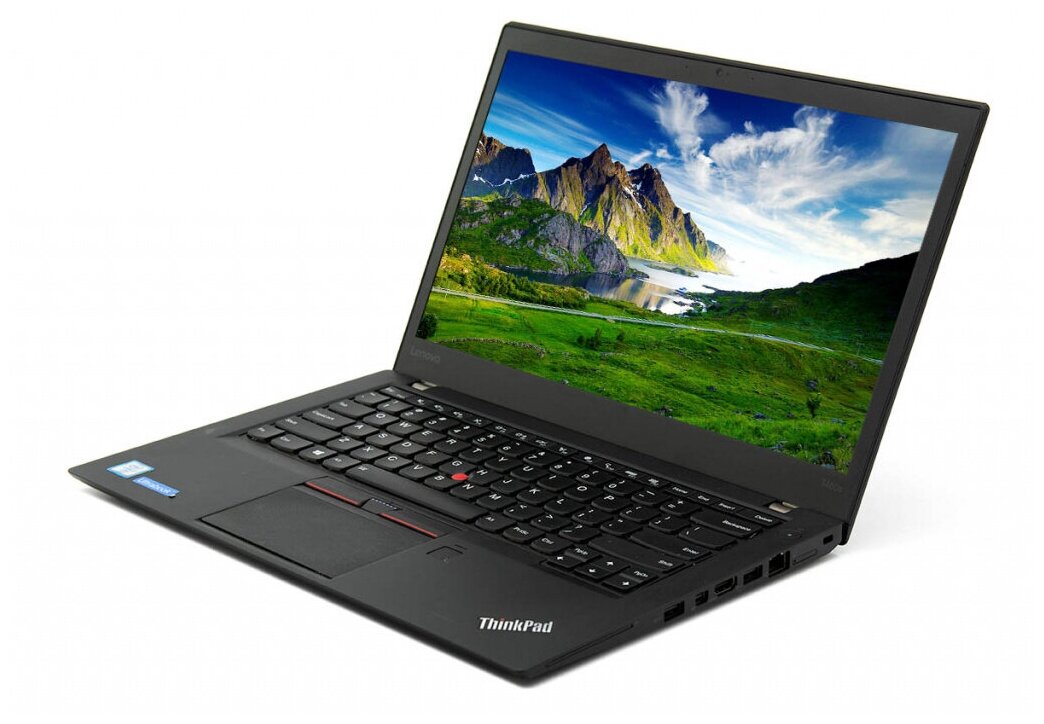 14" Ноутбук Lenovo ThinkPad T460s 1920x1080, Intel Core i5-6300U 2.4 ГГц, RAM 8 ГБ, DDR4, SSD 256 ГБ, Intel UHD Graphics, Windows 10 Pro, черный