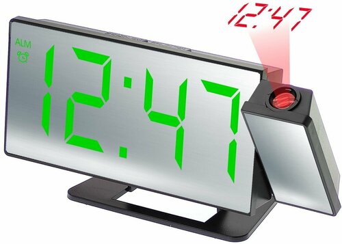 Часы настольные проекционные VST 896-4 зеленый