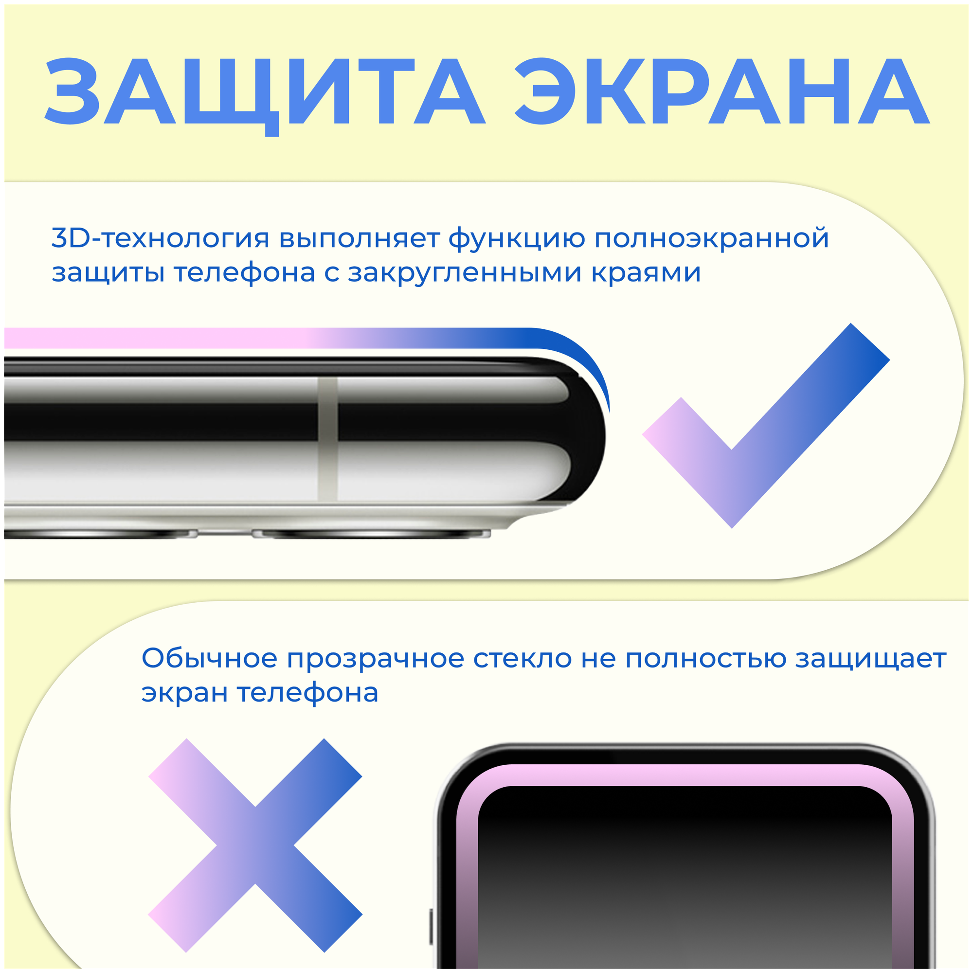 Противоударное защитное стекло дляартфона Xiaomi Redmi 9 / Полноэкранное глянцевое стекло с олеофобным покрытием на телефон Сяоми Редми 9