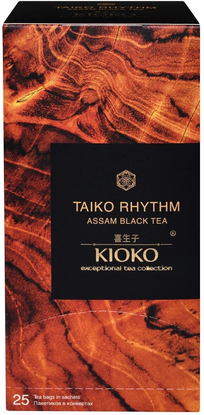 Чай черный Kioko Taiko rhythm в пакетиках, 25 пак.