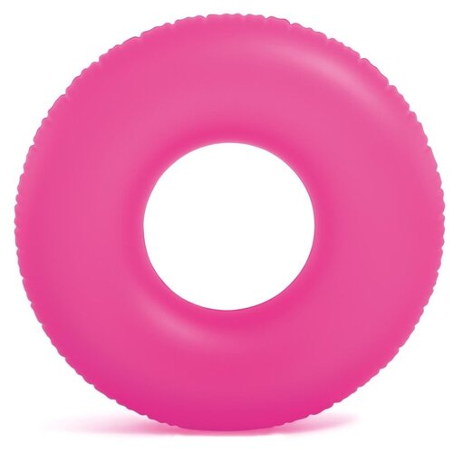 Надувной круг Неоновый холод, 91 см 59262, розовый