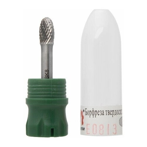 WOLFSTAR Борфреза (шарошка) по металлу овальная с твердосплавной головкой (двойная насечка) E081306-45 cu00035