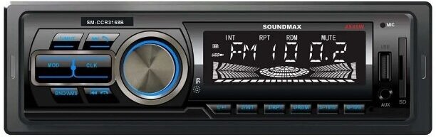 Автомагнитола Soundmax SM-CCR3168B (черный)