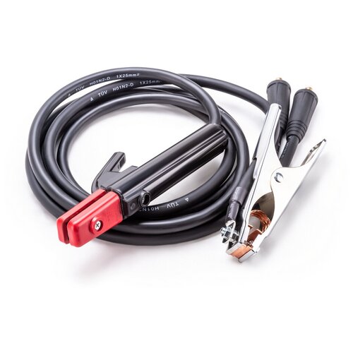 Набор сварочных кабелей дл2м разьем 25мм2 электрододержатель зажим 10-25 2034₽