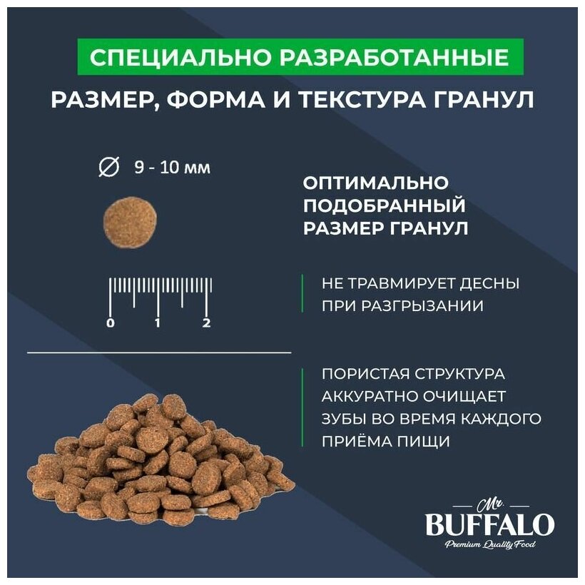 Сухой корм для стерилизованных кошек Mr.Buffalo Sterilized, с курицей, 400 г - фотография № 4