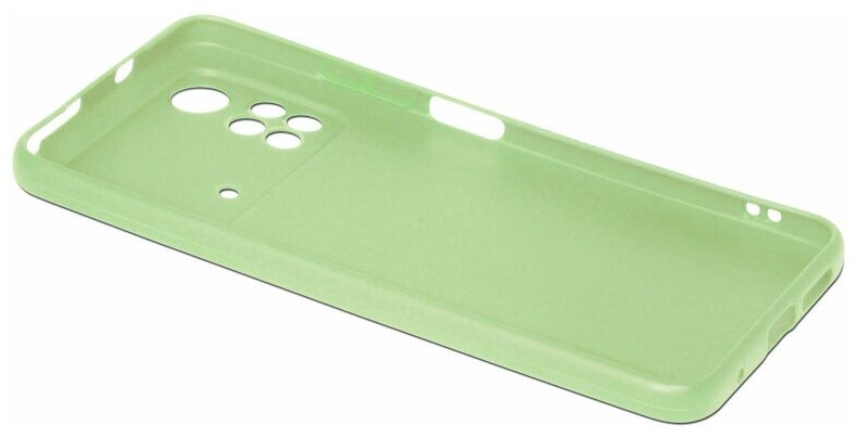 Чехол DF для Poco M4 Pro 4G Silicone Yellow poCase-03 - фото №3