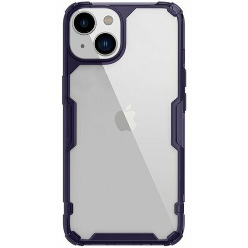 Накладка Nillkin Nature TPU Pro Case силиконовая для Apple iPhone 14 фиолетовая