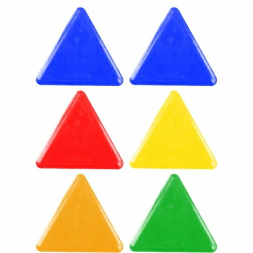 DeVENTE Магниты для досок 30 мм 6 штук deVENTE TRIANGLE микс х 4 цвета картонная коробка 593₽