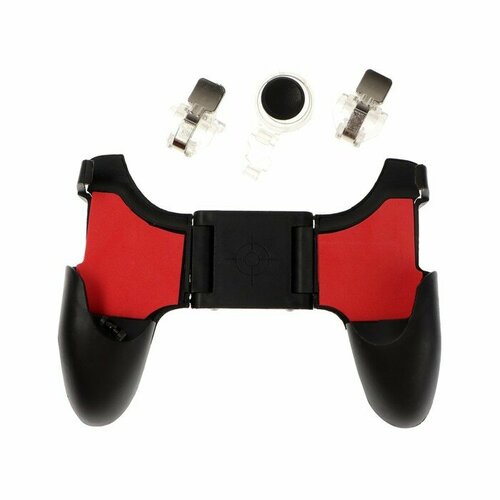 Набор игровой LuazON 4 в 1 джойстик ширина до 18 см 1 стик 2 курка черно-красный 57800₽