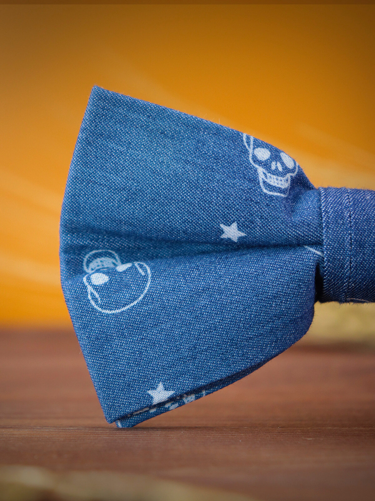 Бабочка 2beMan, голубой/белый — фото 1