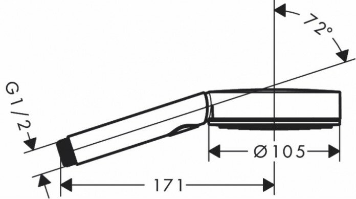 Душевой гарнитур hansgrohe Pulsify Select S 105 3jet Relaxation cо штангой 90 см 24170000, хром - фото №11