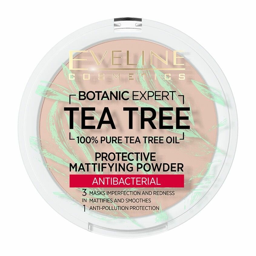 Eveline Cosmetics Матирующая антибактериальная пудра для лица BOTANIC EXPERT 3в1 тон №003 LIGHT BEIGE