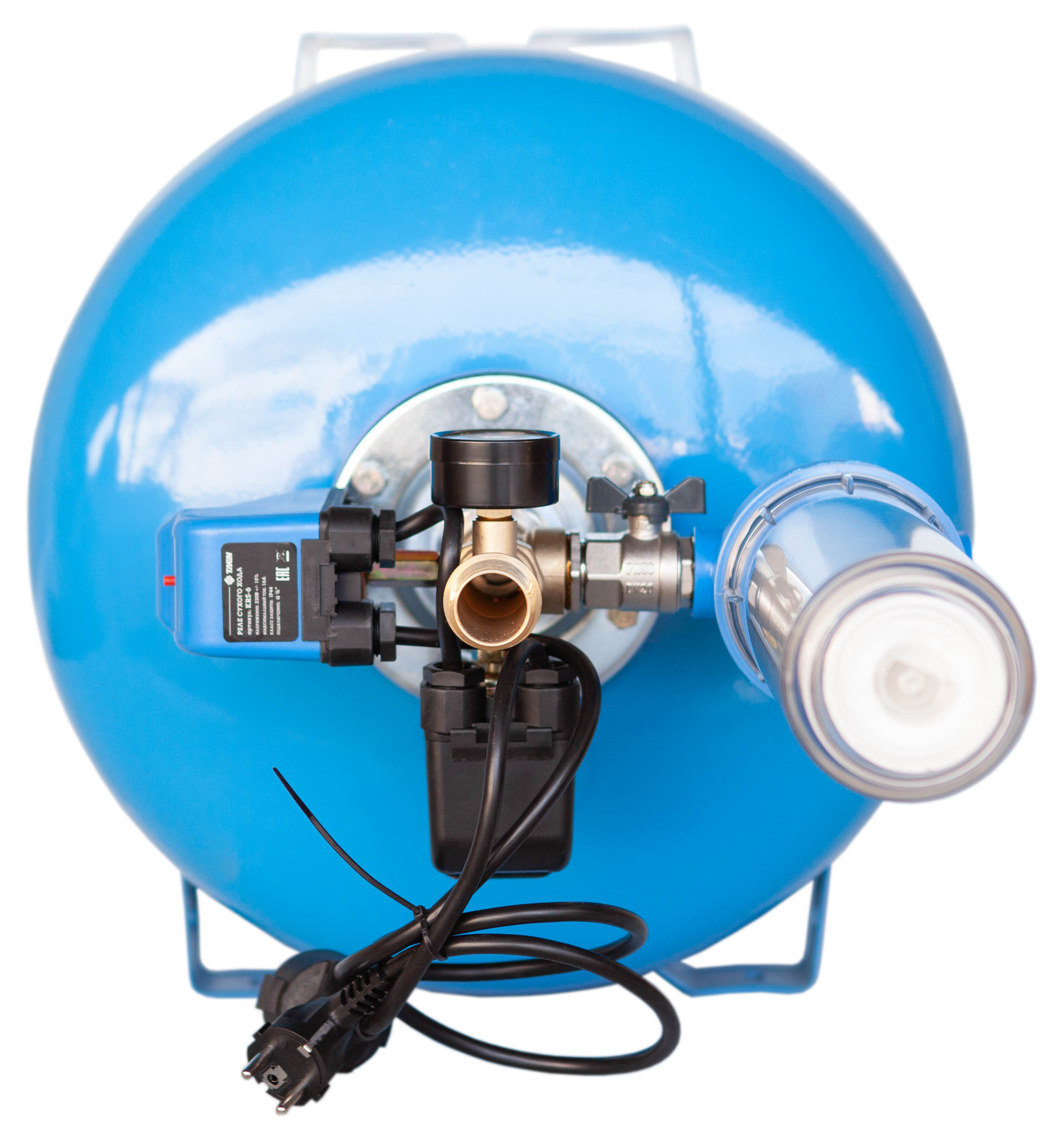 Гидроаккумулятор в сборе с автоматикой ETERNA АвтоБак АВ2С-100 (100 л, с реле сух. хода, вертикальный) - фотография № 13