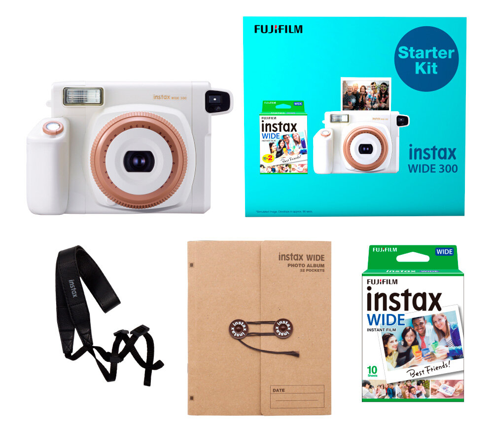 Фотоаппарат моментальной печати Fujifilm Instax Wide 300 Starter Kit Toffee