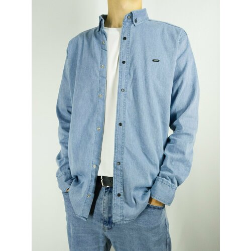 фото Рубашка , размер xxl, синий нет бренда