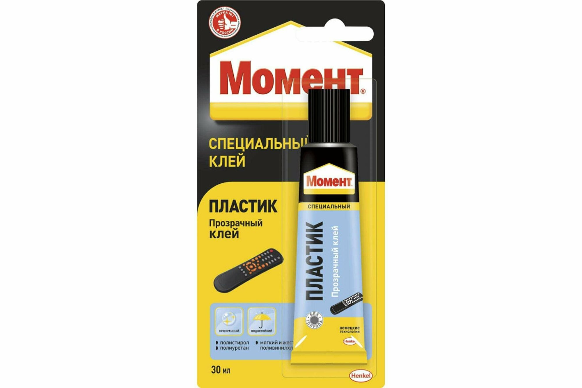 Клей Henkell Момент пластик прозрачный, 30 мл - фото №4