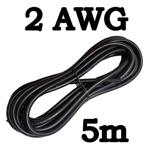 Провод медный в силиконовой оплётке 2AWG (33 кв. мм)