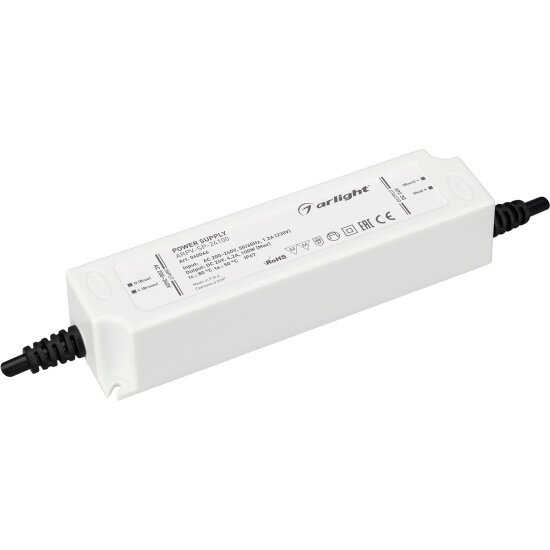 Блок питания Arlight ARPV-SP-24100 (24V, 4.2A, 100W) (, IP67 Пластик, 5 лет)