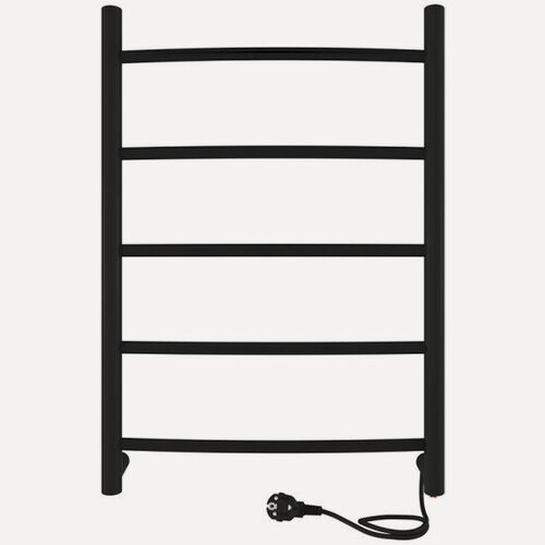 Изображение товара Полотенцесушитель Indigo® Arc LCAE60-40BRR б/п (electro) 60/40 (скр. монтаж, унив. подкл. R/L, Черный муар) INDIGO