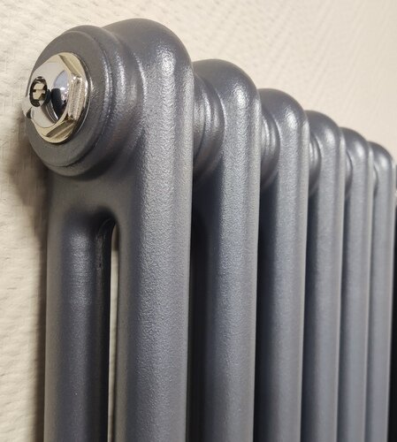 фото Радиатор отопления трубчатый RIFAR TUBOG 2180/6 цвет серый Титан высокий боковое подключение