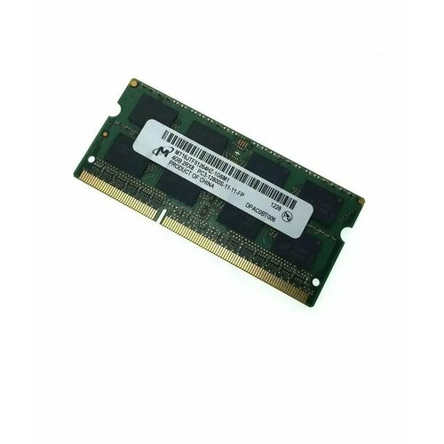 Оперативная память SO-DIMM DDR3 4GB, 1600МГц (PC12800) Micron 1.5В опертивная память amd radeon ddr3 4гб 1600мгц dimm