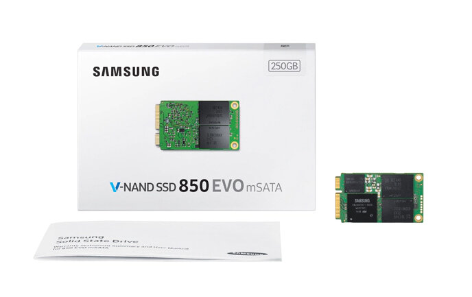 Твердотельный накопитель SSD 250 Gb mSATA Samsung EVO 850 MZ-M5E250BW