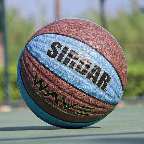 Изображение товара Баскетбольный мяч, №7, полиуретан, влагопоглощающий, износостойкий, сине-коричневый