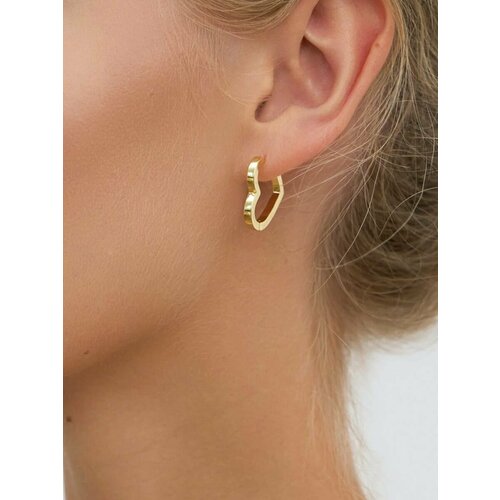 Серьги MOON SOUL, размер 20 мм, золотой