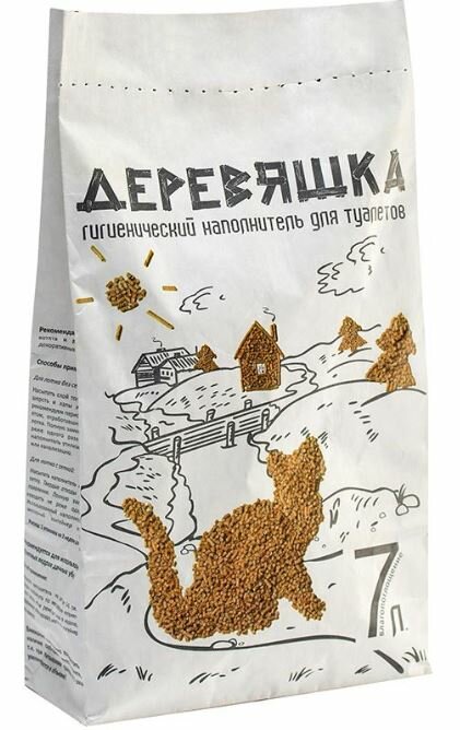Зверьё Моё Древесный наполнитель  деревяшка   7 л 2 5 кг