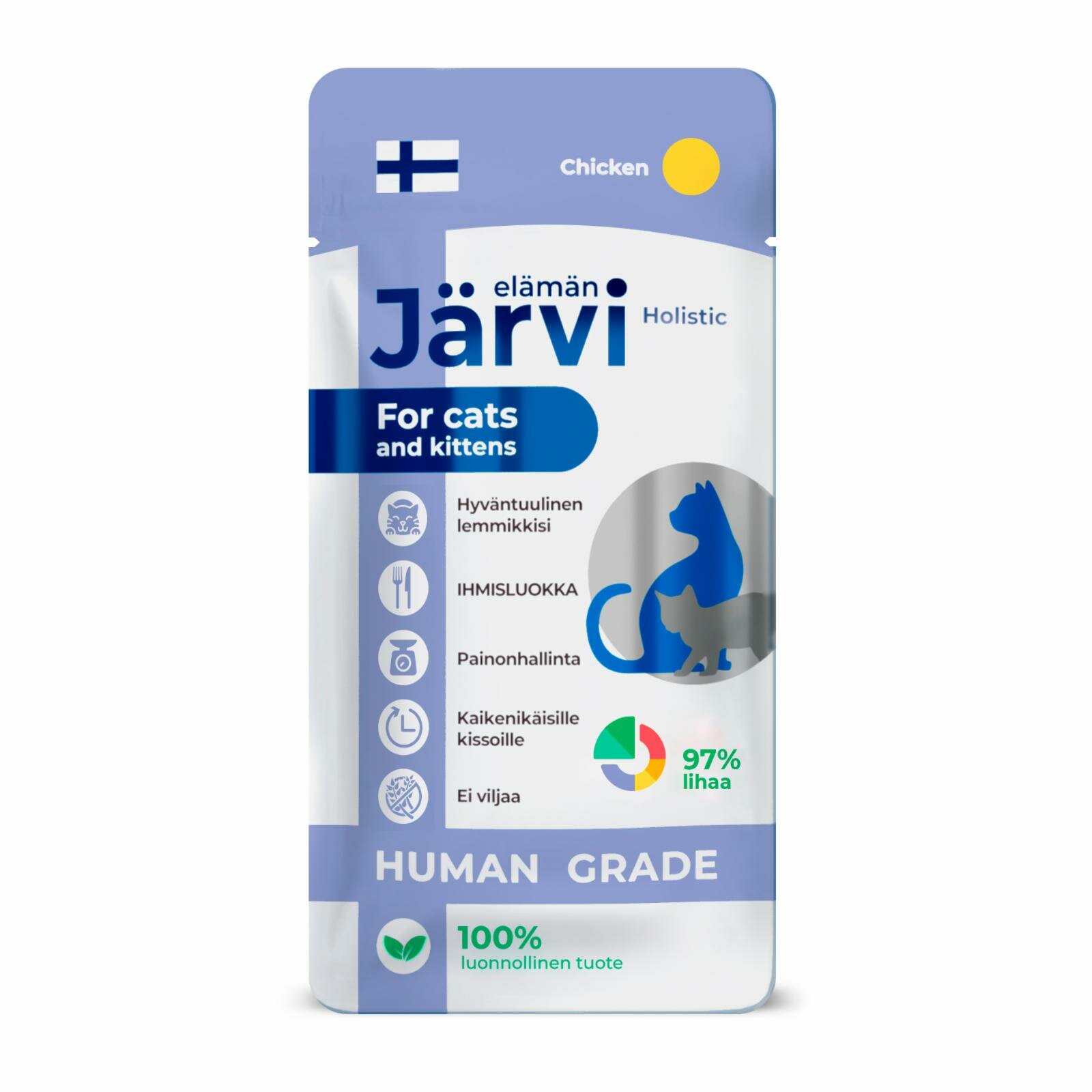 Jarvi крем-суп с филе курицы для кошек и котят - 15 г