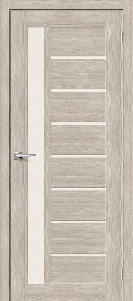 Межкомнатная Дверь с Экошпоном Bravo Браво-27 Cappuccino Melinga / Magic Fog 600x2000мм (Полотно 1шт) / Браво.