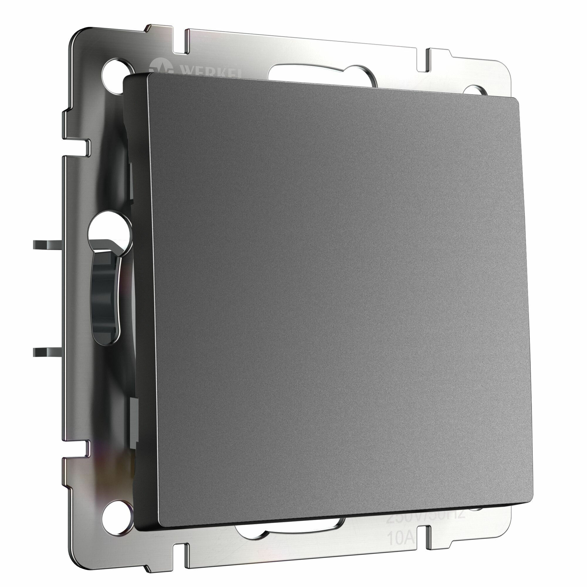 Выключатель одноклавишный Werkel (Графит матовый)