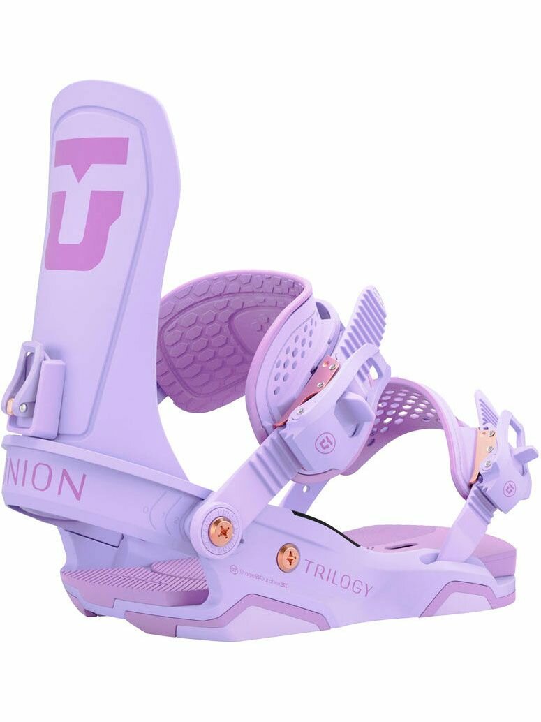 Крепления сноубордические UNION TRILOGY TEAM (24/25) Lavender, M, жесткость базы и хайбека 7, 2x4, 4х4 и The Channel