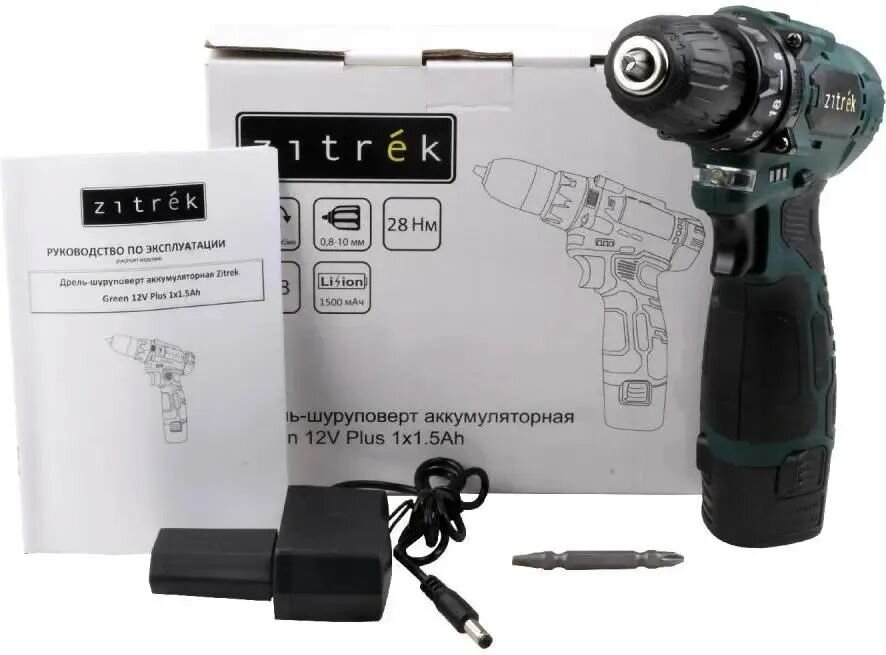 Zitrek Green 12V Plus 12В 2АКБ 1.5Ач и ЗУ (085-1013)