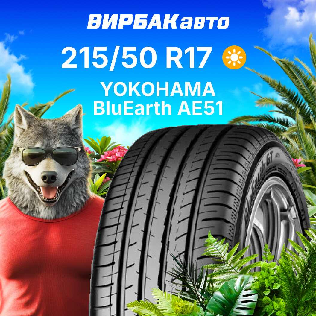 Летние шины YOKOHAMA BluEarth AE51 215/50R17 95W