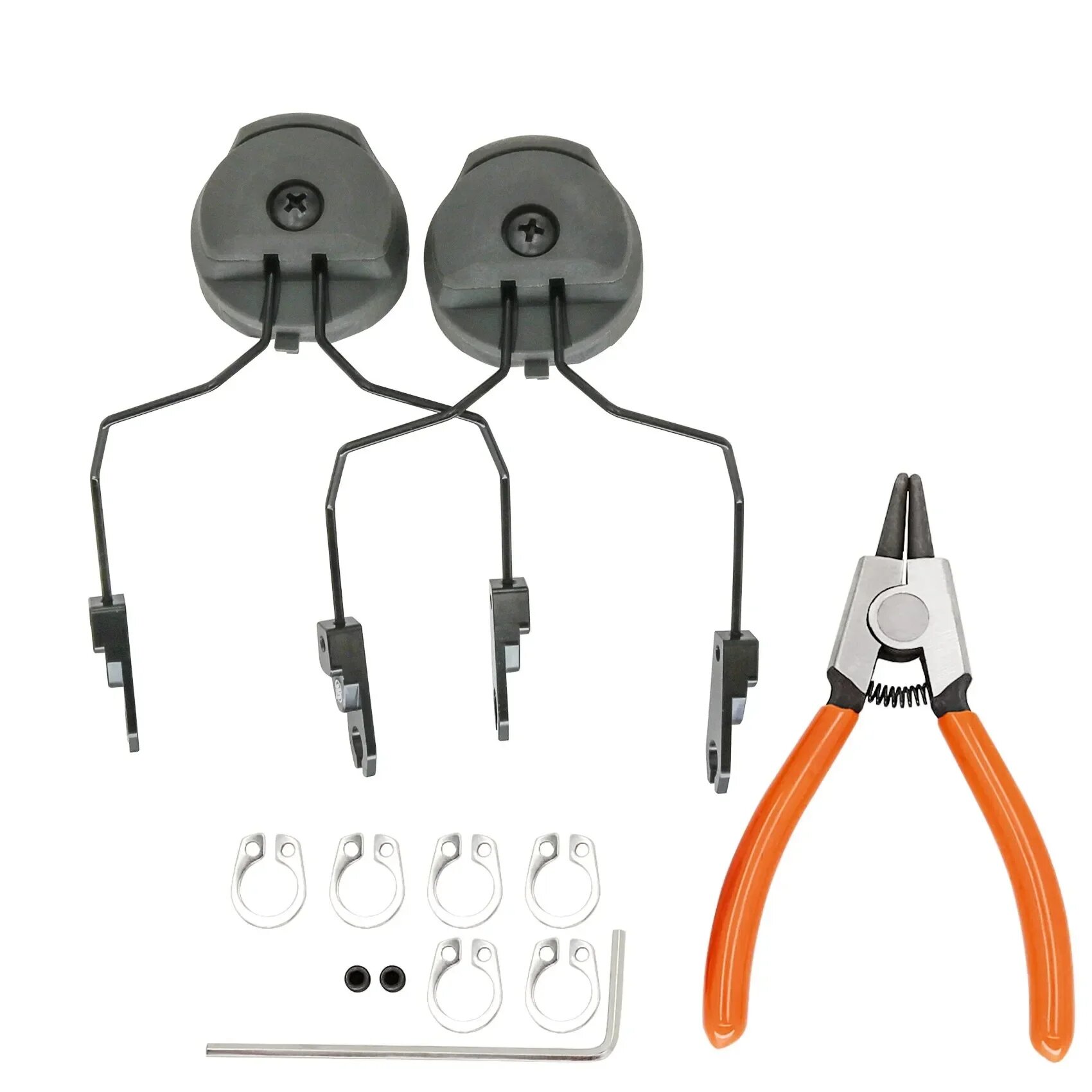 Аксессуары для тактического шлема ARC Rail, крепление для наушников MSA SORDIN для страйкбольной стрельбы и охоты, Bracket GRAY