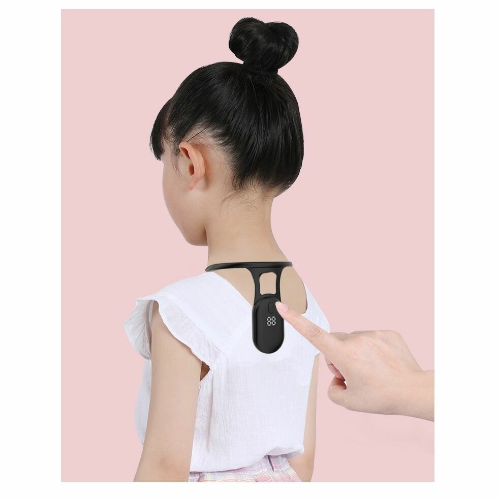 Корректоры Осанки Xiaomi Умный корректор осанки с вибрацией для детей и взрослых, черный