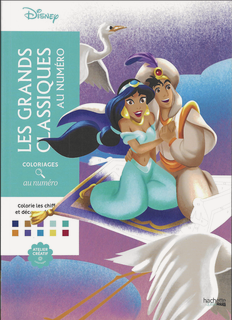 Изображение товара Раскраска по номерам Coloriages au numero Disney - LES GRANDS CLASSIQUES - AU NUMERO, 128стр.