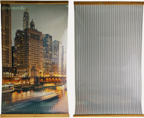 Изображение товара Обогеватель настенный инфракрасный электрообогреватель-картина Домашний Очаг "Ночной город" 500 Вт, 105х60 см