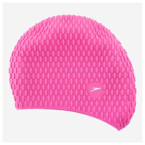 Шапочка для плавания Speedo Silicone swim cap, розовый/фиолетовый шапочка для плавания speedo long hair printed cap au black blue размер 52 58