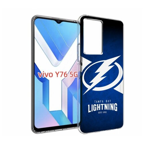 Чехол MyPads тапа бей лайтнинг мужской для Vivo Y76 5G задняя-панель-накладка-бампер