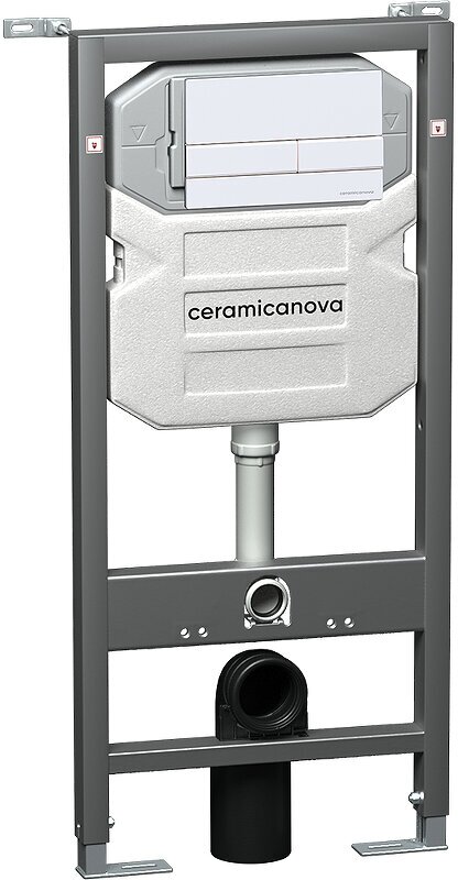 Инсталляция Ceramicanova Envision CN1002W для унитаза с Белой клавишей смыва