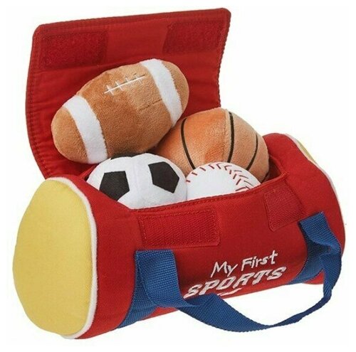 Плюшевая сумка с мячами GUND (My First Sports Bag)
